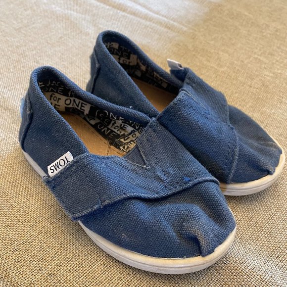 TOMS Kids - Baby Tom's Tiny Alpargata Canvas Size 6 T Walker Shoe - Picture 6 of 11